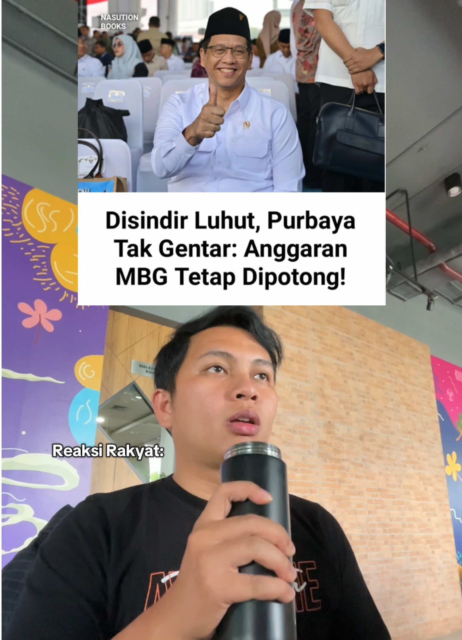 Jaga kesehatan ya pak, rakyat dibelakangmu 😢👊🏼 #purbaya #kemenkeu #menterikeuangan #mbg 