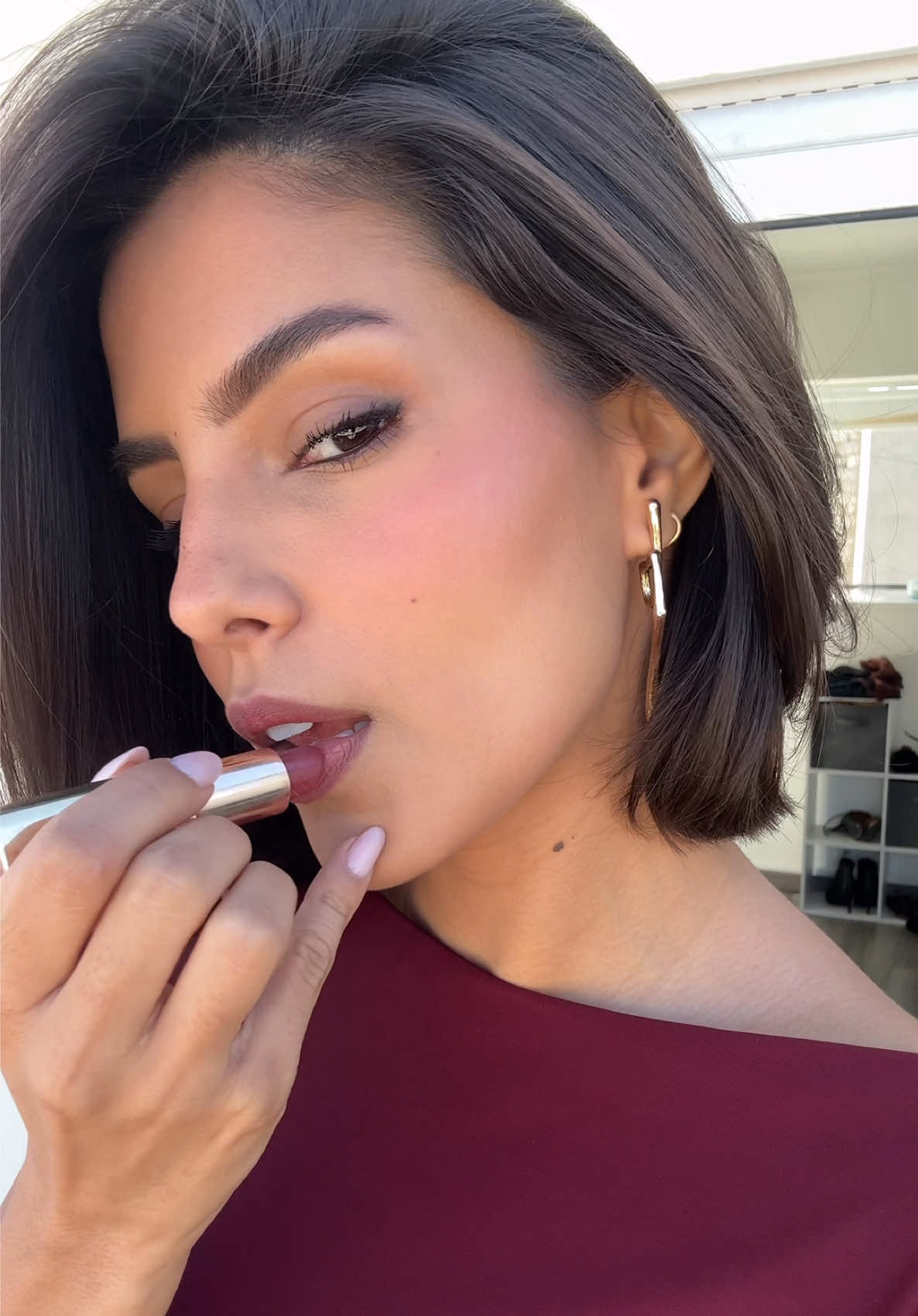 Eu amo essa cor de batom: usei o divine winne da loreal + lápis kiko matita #makeup