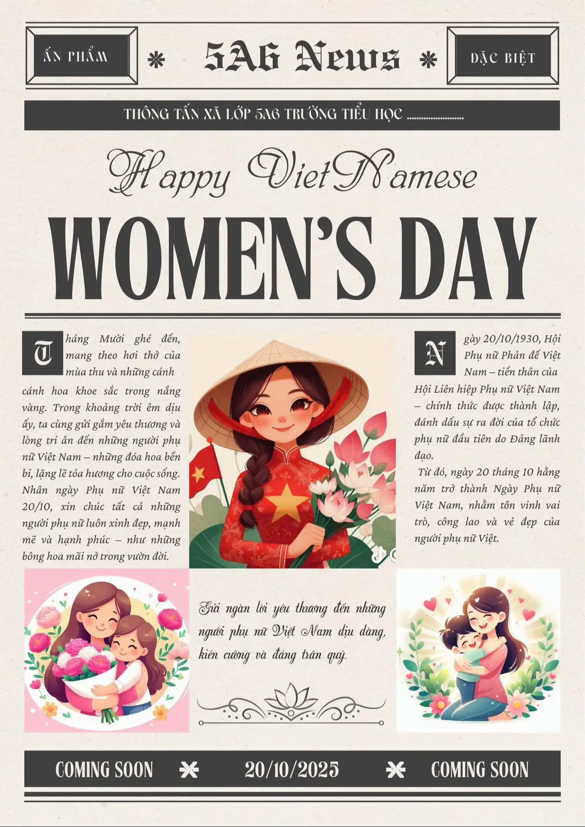 Ấn phẩm đặc biệt sắp ra mắt 🥰 #LearnOnTikTok #20thang10 #phunuvietnam #ytuongsangtao #giaovientieuhoc 