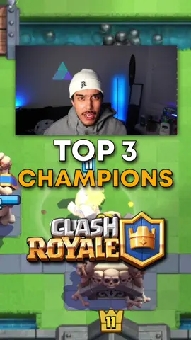 Top 3 CHAMPIONS in Clash Royale 🔥 #clashroyale #clashofclans #gaming #mobilegaming 
