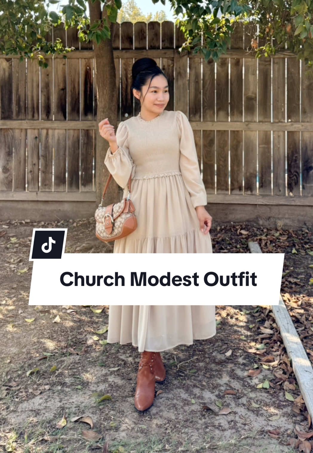 Church Modest Outfit. #modestoutfits #modestfashionista #coachcrystaljacquard #churchoutfits #modestfashion 