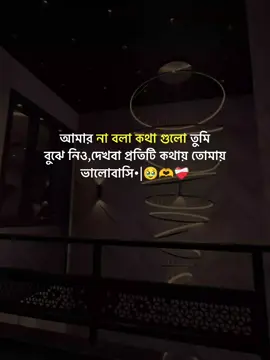 আমার না বলা কথা গুলো তুমি বুঝে নিও,দেখবা প্রতিটি কথায় তোমায় ভালোবাসি•|🥹🫶❤️‍🩹 #foruyou #foryourpage #statusvideo #viral #dear_tiktok_team_dont_under_view_my_video @For You @TikTok Bangladesh @TikTok Malaysia 