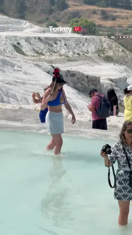 Pamukkale Turkey 🇹🇷 Near Kleopatra Beach  #beachgirls #beachvibes #kleopatra #pamukkale #turkey 