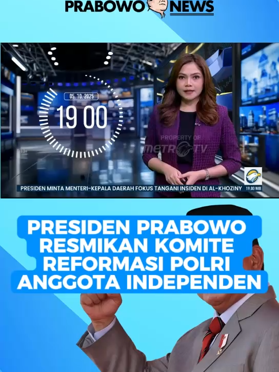 Presiden Prabowo Subianto resmikan Komite Reformasi Polri anggota Independen. #prabowo #prabowosubianto #presiden #fyp