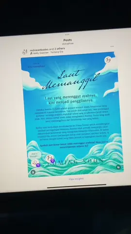 Merinding sekali baca blurbnya… #danukaanantaelfatih #aulautmemanggil #lautmemanggilwp #pov #novel 