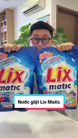 Nước giặt Lix Matic 2 túi 6.4 kí đang ưu đãi quá rẻ mấy chị ơi #nuocgiat #nuocgiatlix #lixmatic 