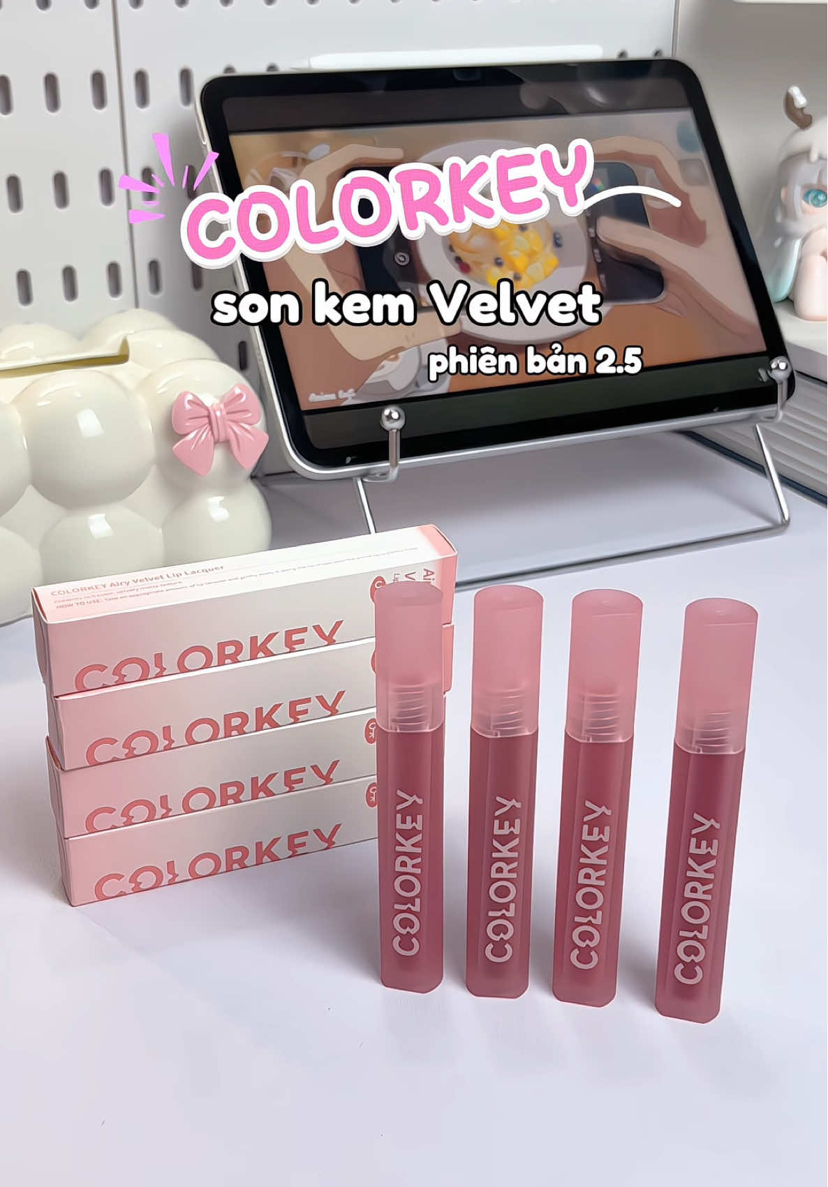 Phiên bản mới này che vân môi tốt màu nào cũng xinh nha #soncolorkey #sonnhungcolorkey #sonxinh #goclamdep #viral 