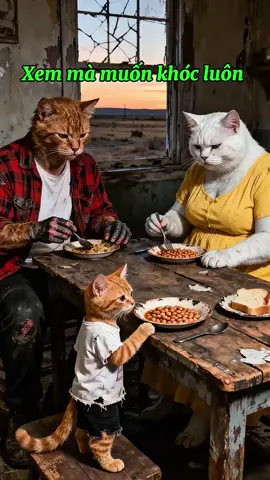 Gà trống nuôi con phiên bản mèo