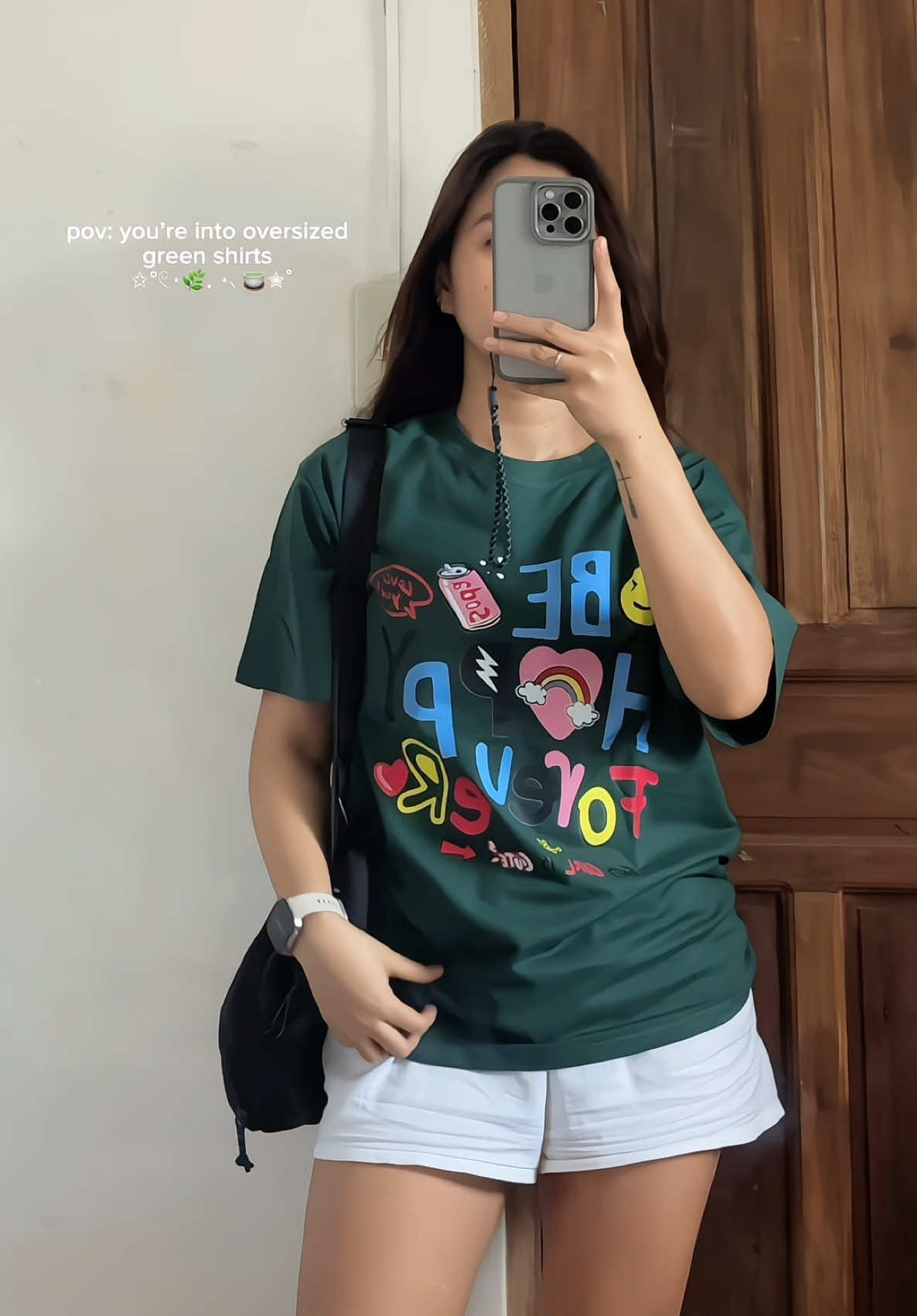 luv this oversized shirt sm! 🥹💚 #oversizedshirt #oversizedtshirt #cottonshirt #foryoupage #shirtrecommendation 