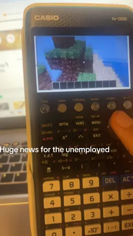 Minecraft on calculator is stupendous #maths #calculator #cg50 #awesome #class 