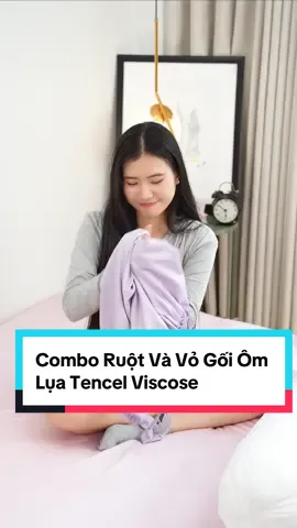 Combo Ruột Và Vỏ Gối Ôm Lụa Tencel Viícose  #gonbedding #inspireyourdreams 