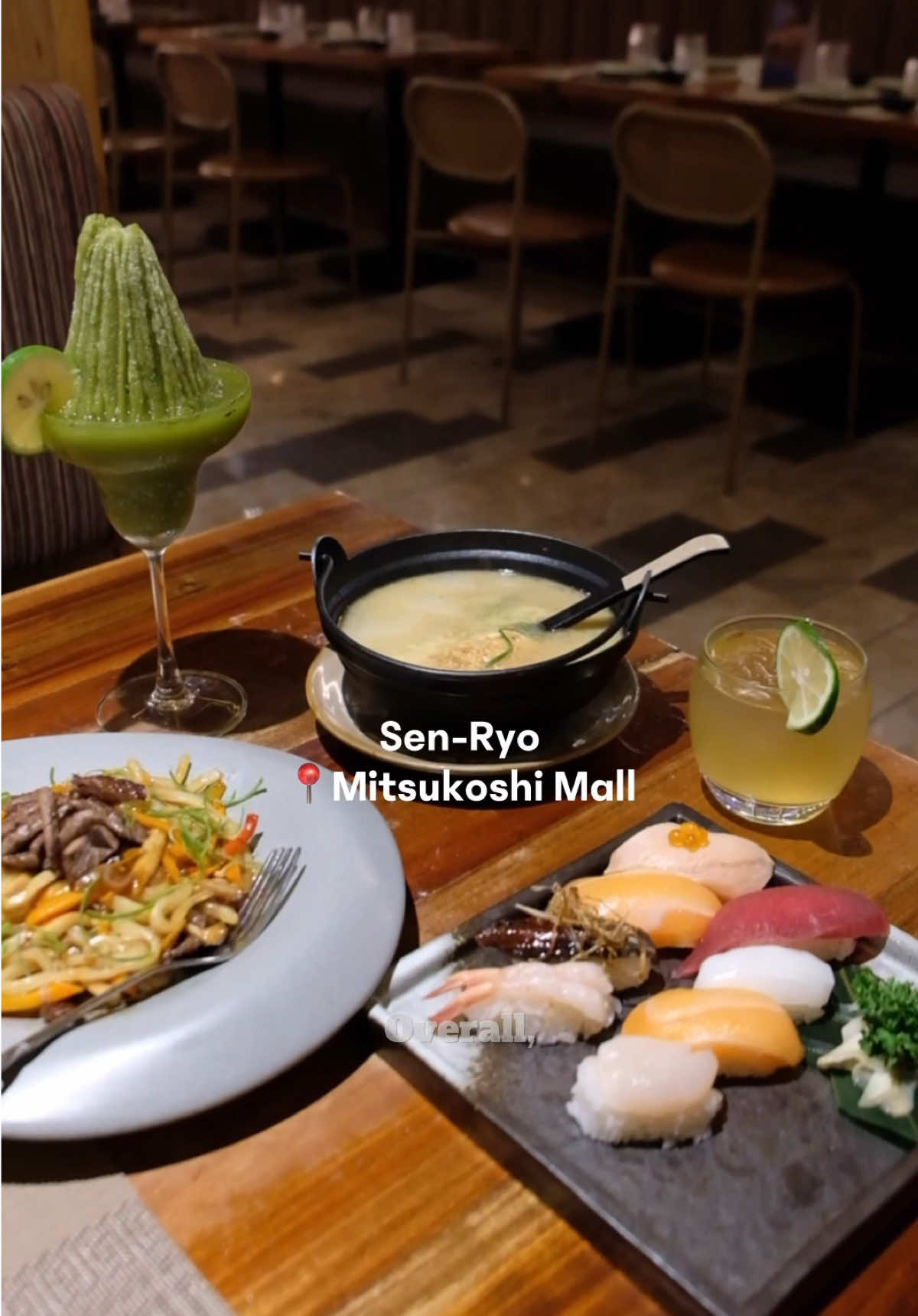If you’ve been curious about Sen-ryo at Mitsukoshi, here’s what I tried. Everything felt balanced — nothing too heavy, just clean and comforting flavors. The wagyu yakiudon and nigiri set were definite standouts 🍣✨ You can try Sen-Ryo at the ff locations: • Mitsukoshi BGC • The Podium • Greenhills Mall