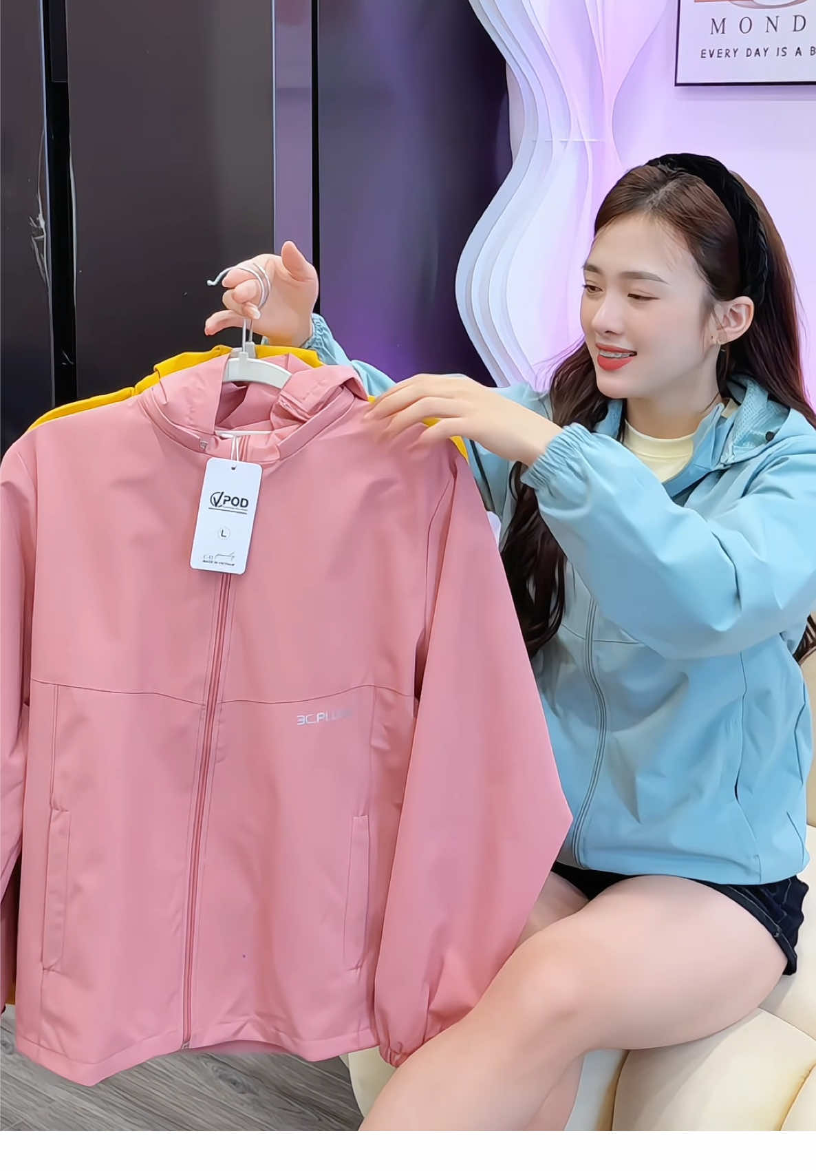 Áo Khoác Gió Nữ Cao Cấp, vải t