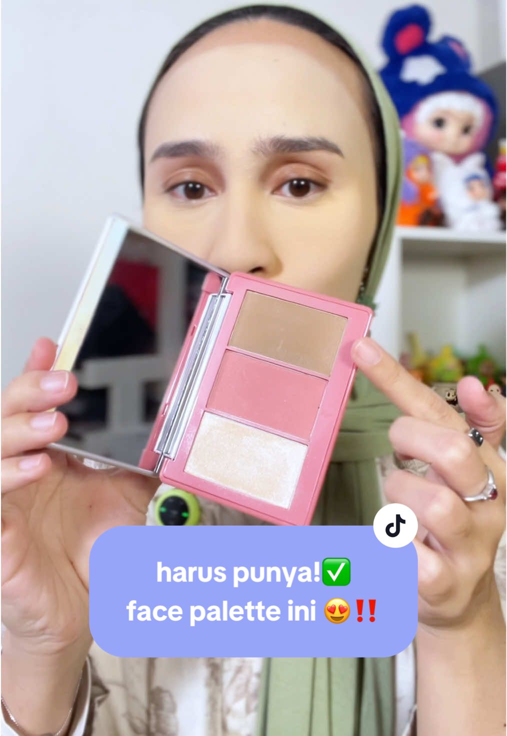 guys! ini face palette bagus bgt! buat pemula OK, buat yang udh biasa makeup juga OK🫶🏻 #facepalette #urracxcolorpalette #urracx #blushcontourhighlighterpalette 