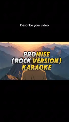 Promise Karaoke Rock Version  #foryoupage  #viral  #promise  #promisekaraoke 