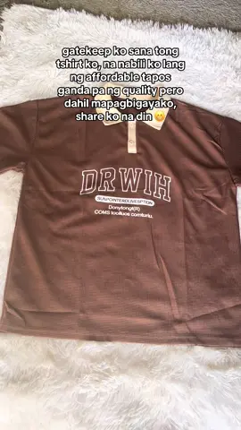 Hindi na para i-gatekeep pa! Shinare ko na ha, baka naman di ka pa bumili😌 #affordabletshirt #tshirtrecommendation #tshirtformenandwomen 