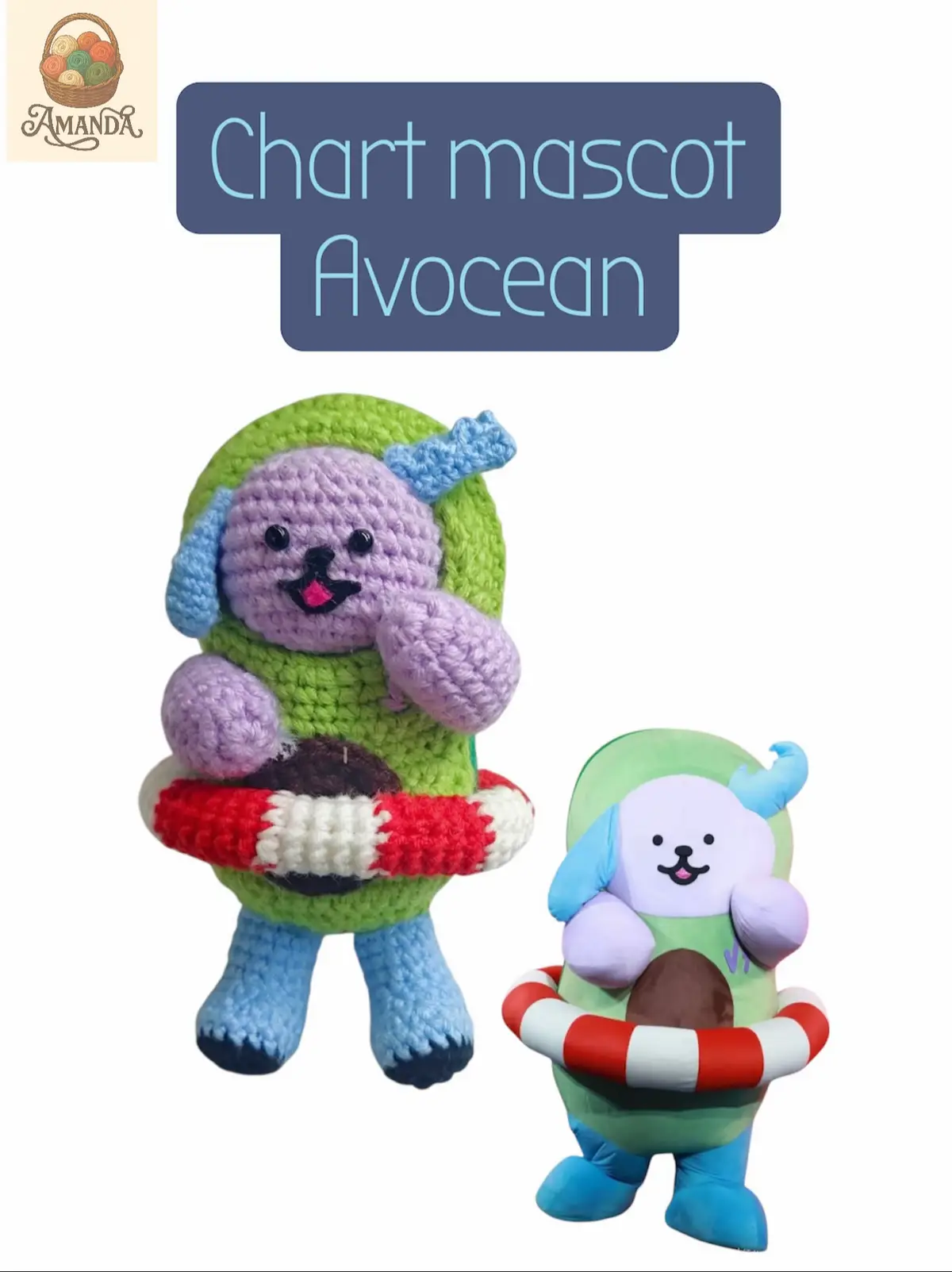 🥑 chart móc linh vật gmmtv, chart móc Avocean #chart #crochet #handmade #gmmtv #avocean