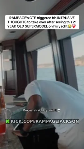 RAMPAGE’s CTE triggered his INTRUSIVE THOUGHTS to take over after seeing this 21 YEAR OLD SUPERMODEL on his yacht😭❤️‍🩹 #fyp #moresamedayclips #rampagejackson 