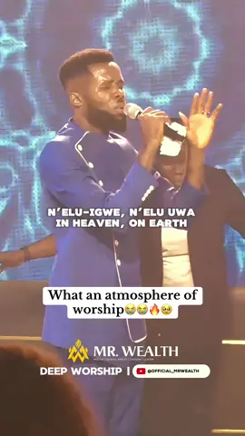 This IGBO worship song slaps really Hard always. My God what an atmosphere of worship. Watch full video on YouTube. Search for DEEP WORSHIP BY MR WEALTH. Song Title: Eze Nmuo by Chinvere Odoma. #Igboworship #worshipper #mrwealth #christiantiktok #tiktoknigeria 