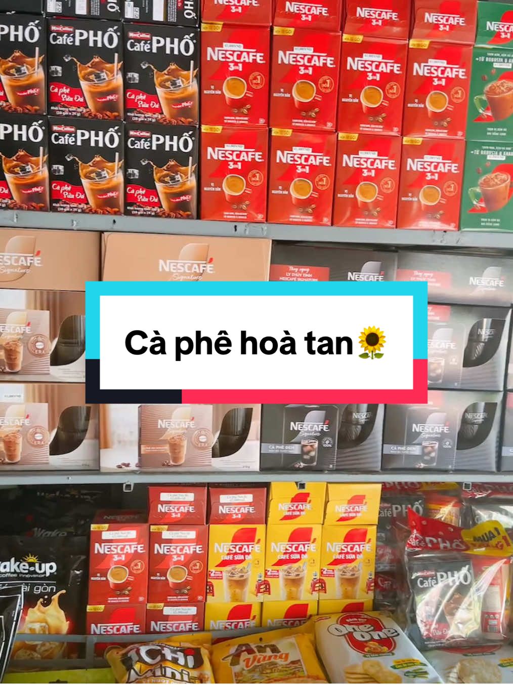 Những loại cà phê hoà tan đang bán tại #cuahangnho🎏 #vanphongpham #cuahangtaphoa #fyp 