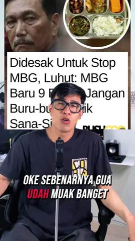 Ini bukan soal makanan bergizi lagi, tapi soal duit dan kekuasaan , Fak lah !  #fyp #fypシ゚ #makanbergizigratis #menterikeuangan #luhutpanjaitan 
