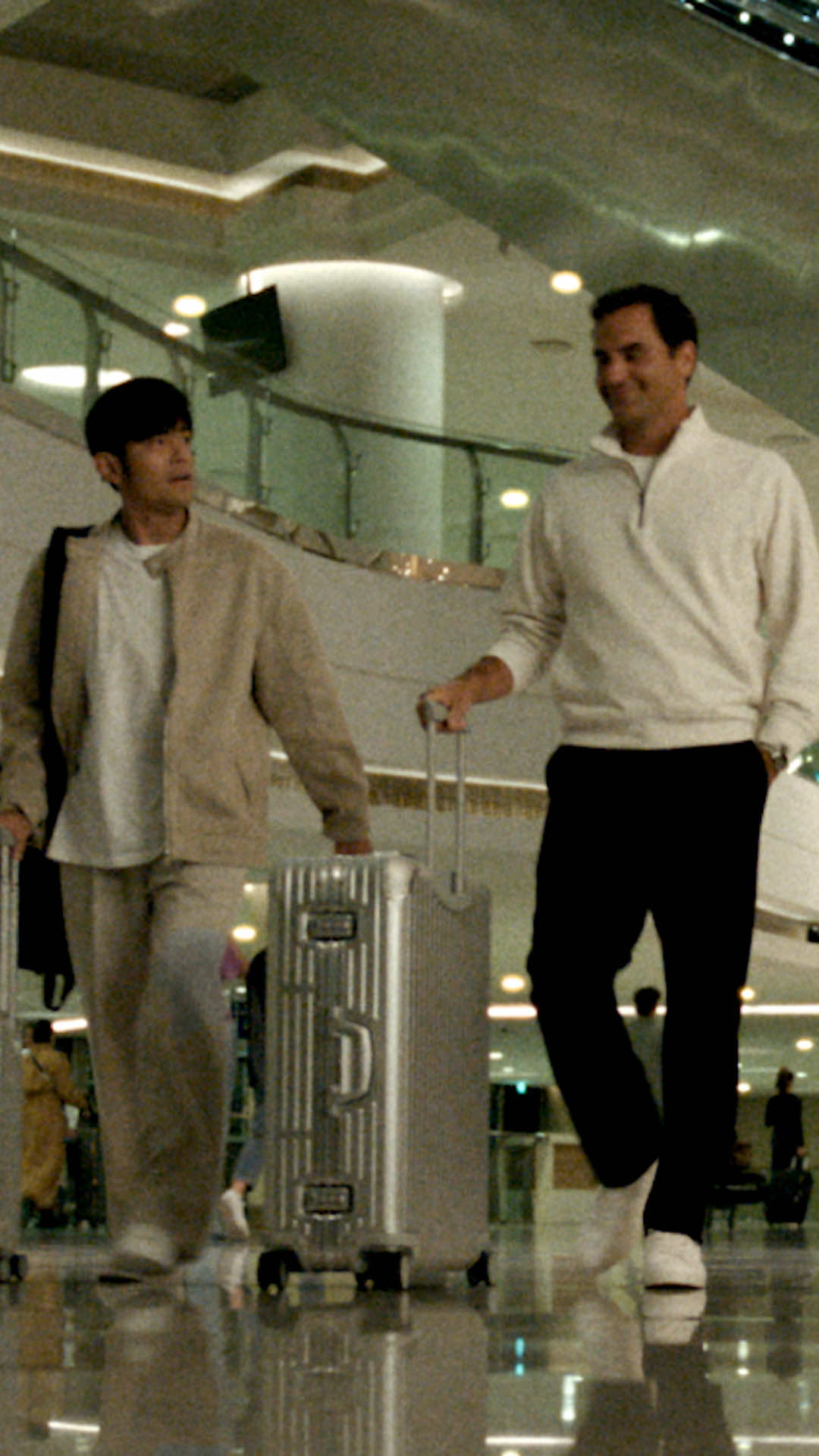 Between centre stage and centre court. Jay Chou and Roger Federer cross paths with RIMOWA.  #RIMOWA #RIMOWANeverStill