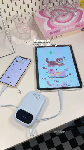 em sạc dự phòng pin trâu nhứt tui từng dùng💯 ✨ #sacduphong #sacduphong20000mah #sacduphongbaseus #phukiendienthoai #imbiene 