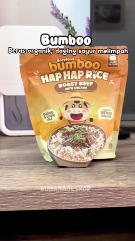 Bumboo hap hap rice terbuat dari beras organik dan sayur daging melimpah #bumboohaphaprice #bumboosahabatmpasi #mpasi 