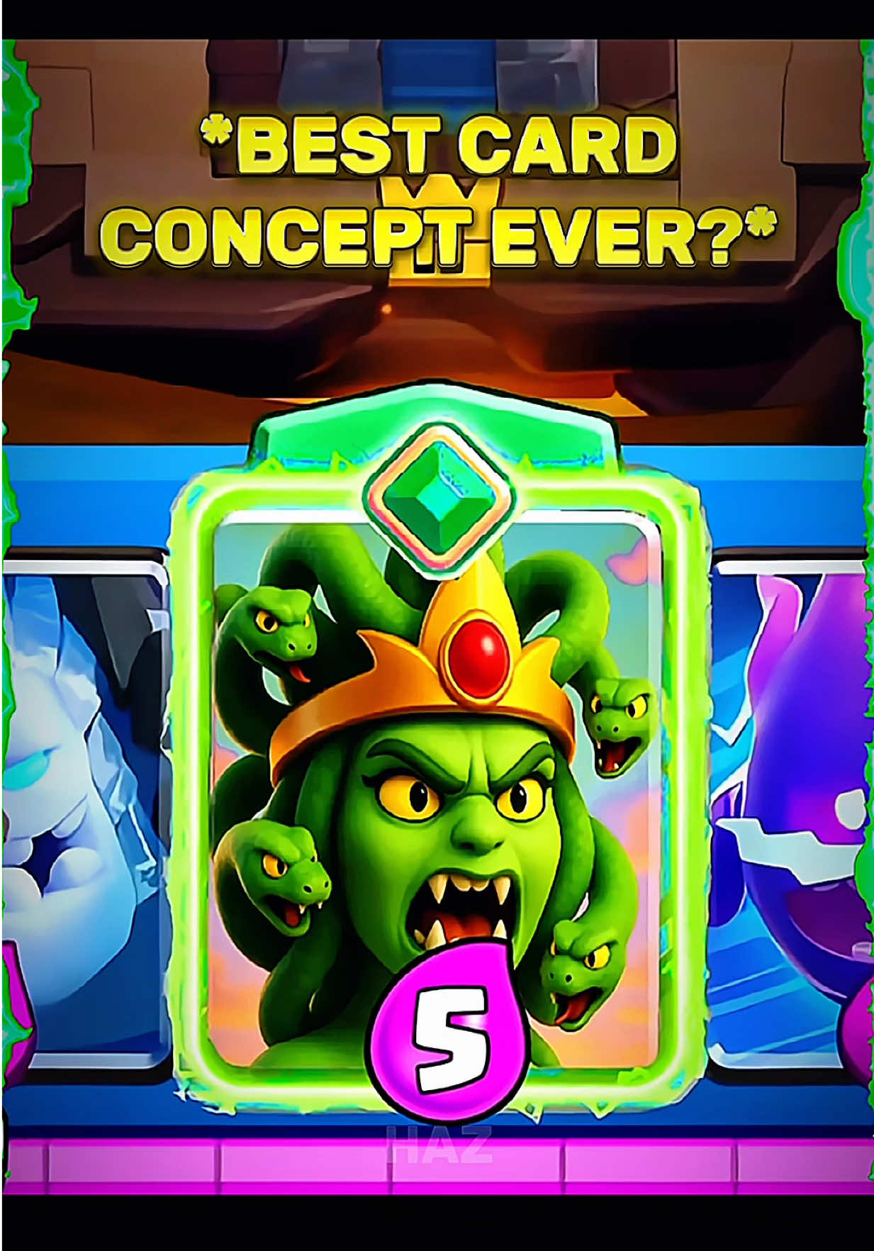 Medusa Card in Clash Royale?!💀🔥 Follow for more✅ . . #clashroyale #clashroyalememes #clashroyaledaily #clashroyaledeck #fyp #viral #tiktokviral #edit #concept 