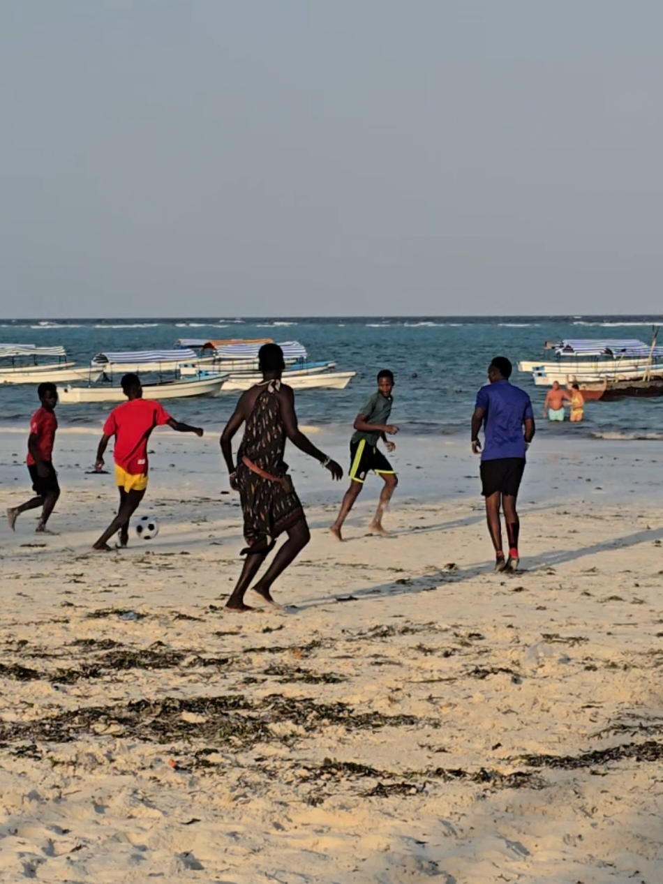 evening football game #zanzibar #tanzania #football #maasai 