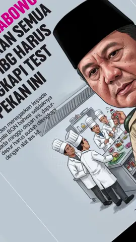 Presiden @prabowo mengaskan kepada kepala BGN bahwa semua dapur MBG harus sudah dilengkapi Test kit pekan ini . #LanjutkanMBG  #fypage  @gerindra  @rizky.irmansyah  Senin Purbaya Ossy Darmawan  BPN Update