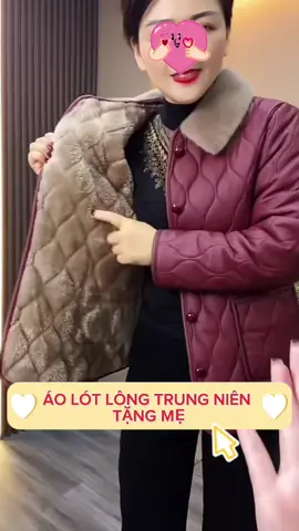 Áo khoác lót lông tặng mẹ thoải mái #áo #mẹ #trungnien 