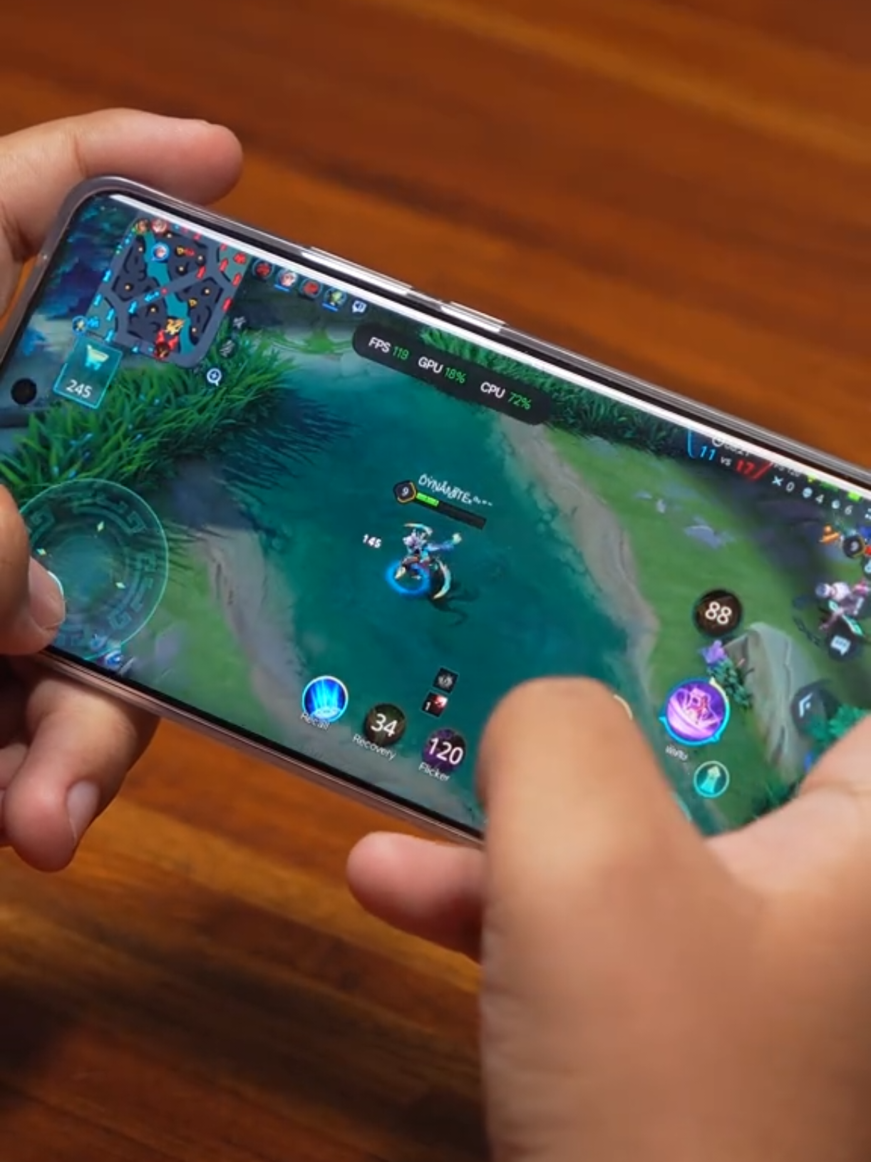 realme 15 Pro ลองเล่น Rov เปิด 120FPS เล่นได้ด้วย #DynamiteReview #Rov120FPS #Rov #realme15proseries