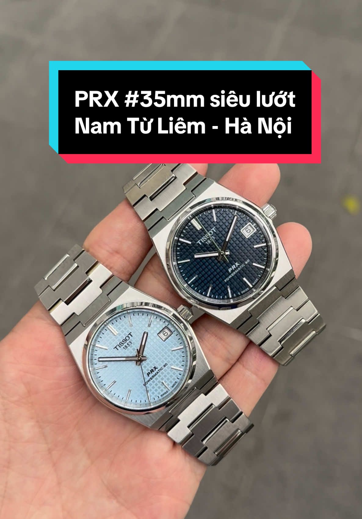 Tissot PRX #Iceblue #Deepblue #T137.207.11.351.00 #T137.207.11.041.00 - Size: 35mm, Powermatic 80 - Kính Sapphire nguyên khối - Tình trạng: siêu lướt, full BHQT