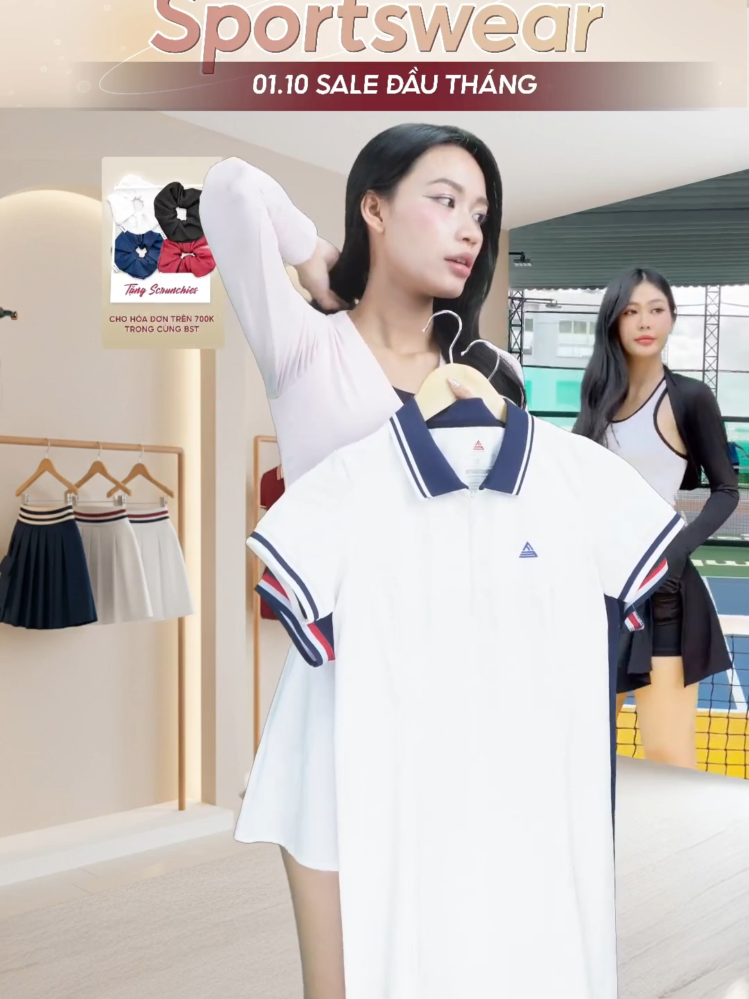 Chiếc đầm basic mà sang cho nàng. Từ điểm nhấn logo titan đến dáng đầm xuông không cầu kỳ, đây chính xác là mẫu đầm tập Pickleball hay Tennis dành cho các cô nàng hiện đại.  #dotapfitme #xuhuong #FitmeStyle #fitmedotap #fitmesportswear #LiveHighlight #pickleballvietnam #OOTD #tennisoutfit