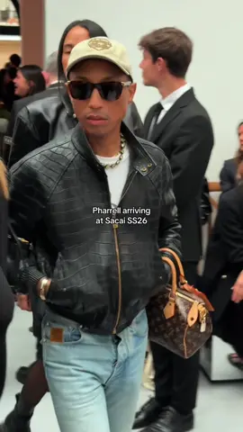 #Pharrell just arrived at the Sacai fashion show in Paris wearing a #RichardMille RM UP-01 Ferrari. What do you think? 👀 #TikTokFashion #watches #pfw 