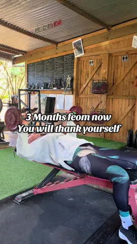 3 months from now you will thank yourself. #UnstoppableGains #GymMotivation #RatexGym 