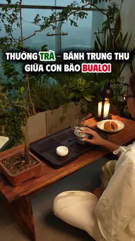 Pha chén Lục trà Shan tuyết Hà Giang - cắt miếng bánh, Hy An trân trọng sự bình yên giữa cơn bão BUALOI… Mong chúng ta sẽ cùng nhau vượt qua 💚 #hyanvietnam #travietnam #traxanh#traxbualoi #tradao 