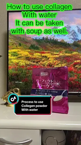 This collagen powder can be drink with soup, coffee, and plain water I prefer to drink with water so you can use as you people like. Collagen drink helps to reduce wrinkles, aging, spots . #japan #collegen #drink #process #fyp 