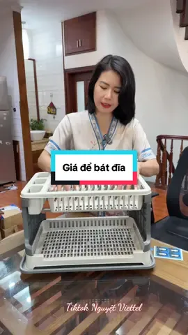 Giá để bát đĩa #nguyetviettel #tiktokshop #xuhuong #giadebatdia 