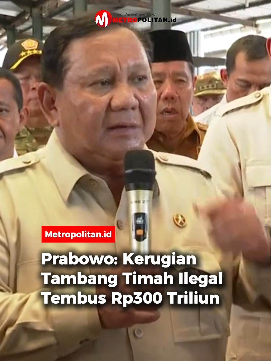 Kejaksaan Agung menyita dan menyerahkan 6 smelter kasus korupsi timah di Bangka Belitung kepada Kemenkeu.  Presiden Prabowo Subianto yang hadir menuturkan, kerugian negara dari smelter tambang ilegal itu mencapai Rp300 triliun. 