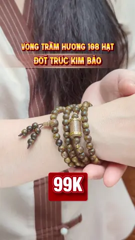 Vòng tay trầm hương chuỗi tràng 108 hạt mix đốt trúc kim bảo - Trầm Hương Mộc Hoả Sơn ❤️ #tramhuongmochoason #agarwood #vongtramhuong #tramhuong #vongtramhuong108hat 