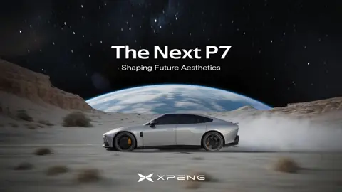 🌌Interstellar aesthetics meet reality. The Next P7 emerges like it’s stepping through the void. XPENG puts the future of travel within your reach—today. #XPENG #XPENGP7