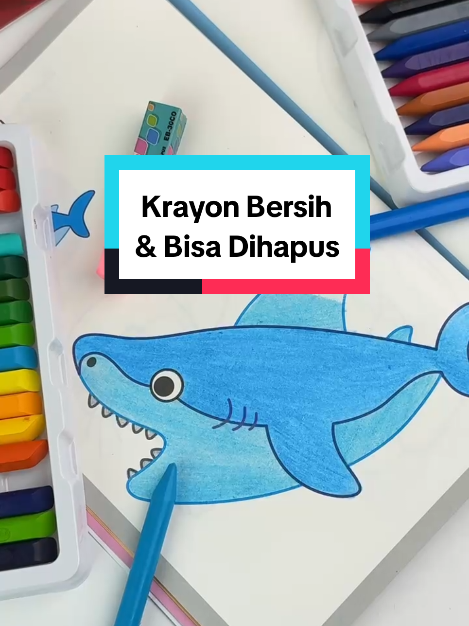Siapa aja nih yang udah pernah nyobain clean crayon Joyko?🙋‍♀️ #joykoindonesia #joyko #coloring #crayon #fyp 