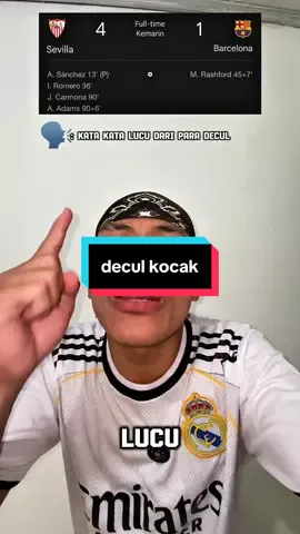 Kata kataa lucu dari para decul #barcelona #realmadrid #laliga #rezqipoetra @Rezqimansur 
