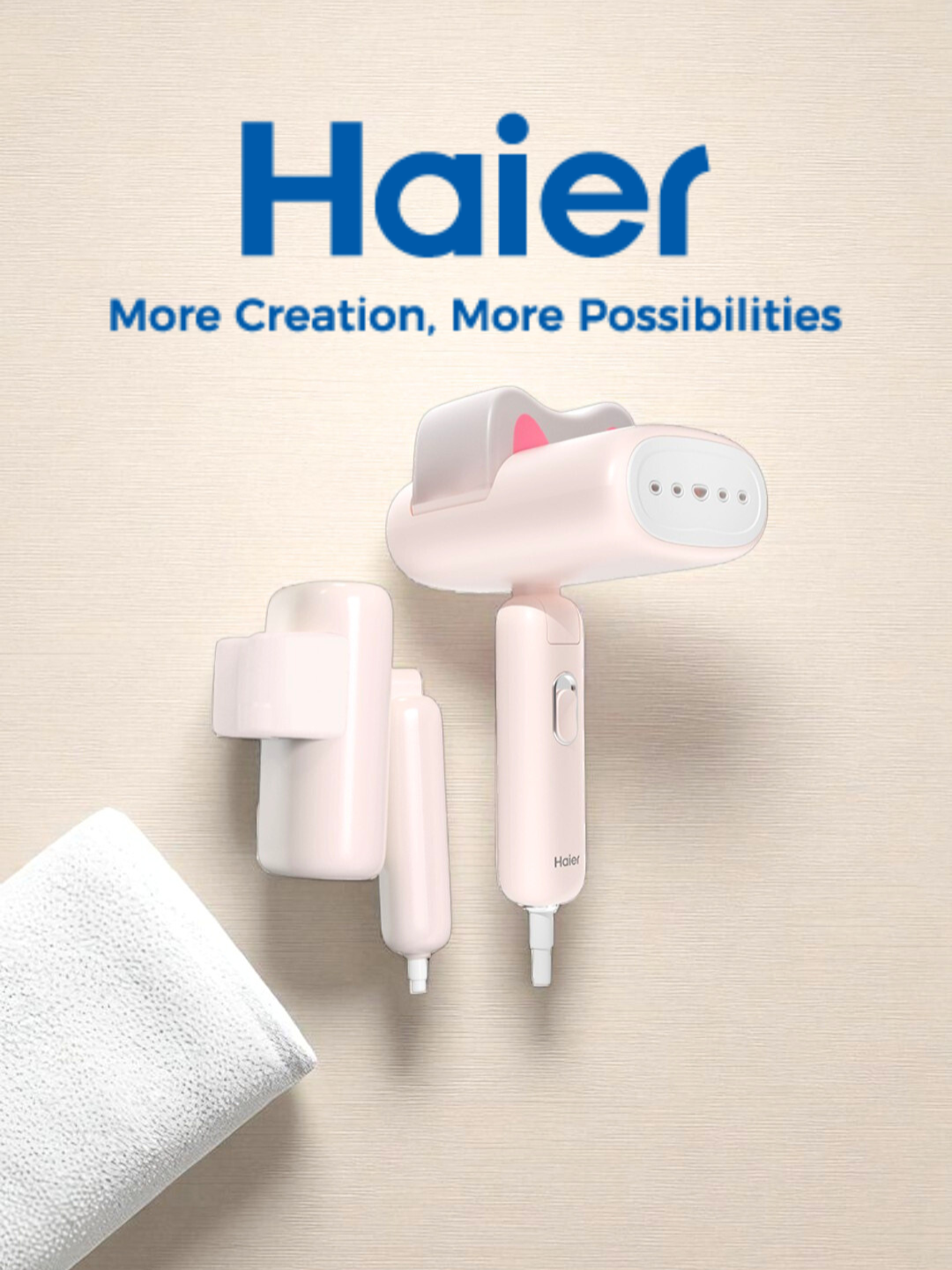 ✨ No more gusot, no more stress! 💨 With the Haier W1209 Handheld Garment Steamer, stay fresh and confident anytime, anywhere! Powerful steam, fast heat-up, and super dali gamitin — perfect for your daily OOTDs or travel looks! 👗👔 🔥 Steam your way to confidence with Haier! #Haier #haiersmallappliances #MoreCreationMorePossibilities #haiersteamiron #steamiron #ironsteamer
