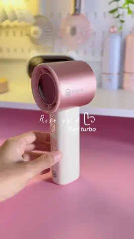 Kipas mixio gs-08 warna rose gold emang cakep banget sih 😍 #kipasturbo #kipasangin #kipasanginturbo #kipasanginportable 