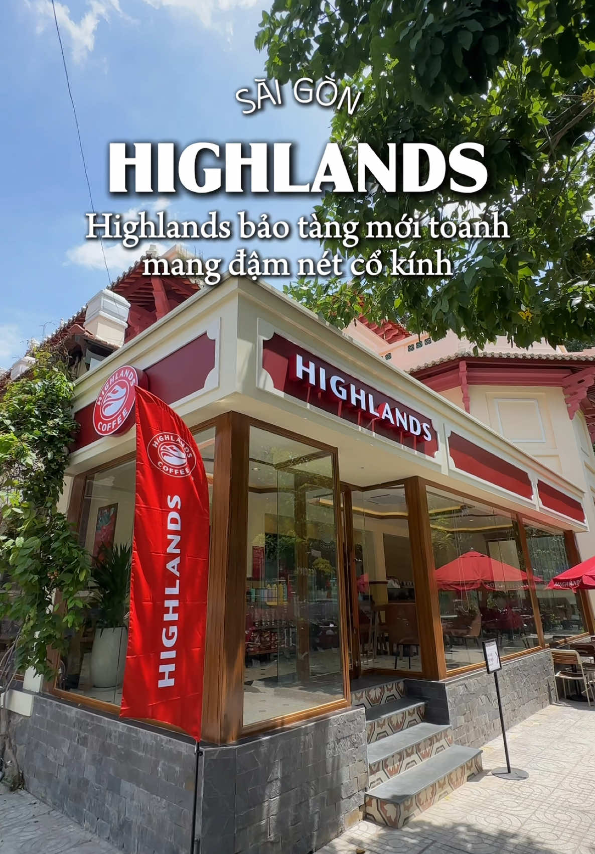 Chi nhánh Highlands bảo tàng mới toanh nằm ngay trong Bảo tàng Lịch sử TP.HCM #fyp #xuhuong #reviewcafe #cafesaigon #highlandscoffee #thihaydi 