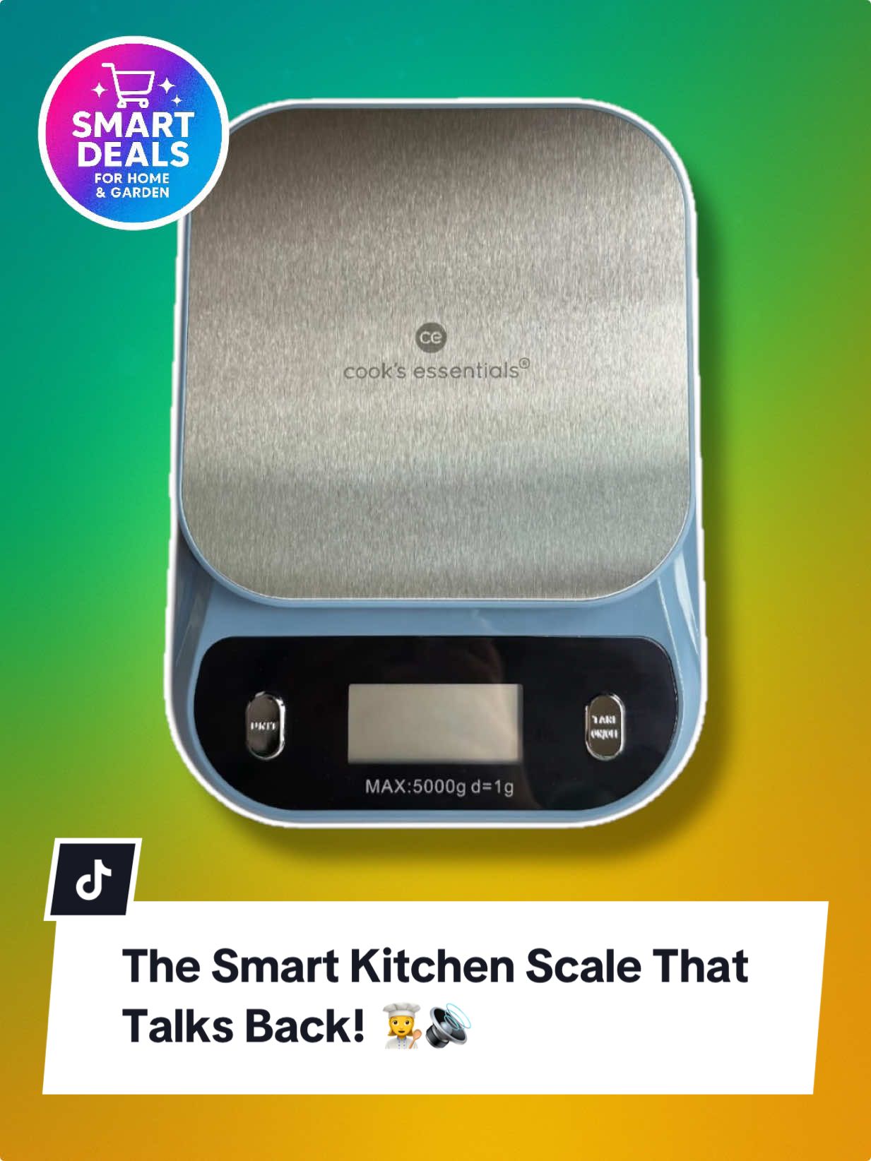 The Smart Kitchen Scale That Talks Back! 👩‍🍳🔊 Never squint at small numbers again! These Smart Talking Scales announce your weight out loud — perfect for baking, portion control, or anyone who wants precision made simple. Sleek stainless steel, easy-clean surface, and automatic power-off to save battery life. 👂 Hear your measurements clearly. 💡 Cook smarter, not harder. 🚚 Free shipping — limited time only! #SmartKitchen #CookingGadgets #KitchenScales #TikTokMadeMeBuyIt 