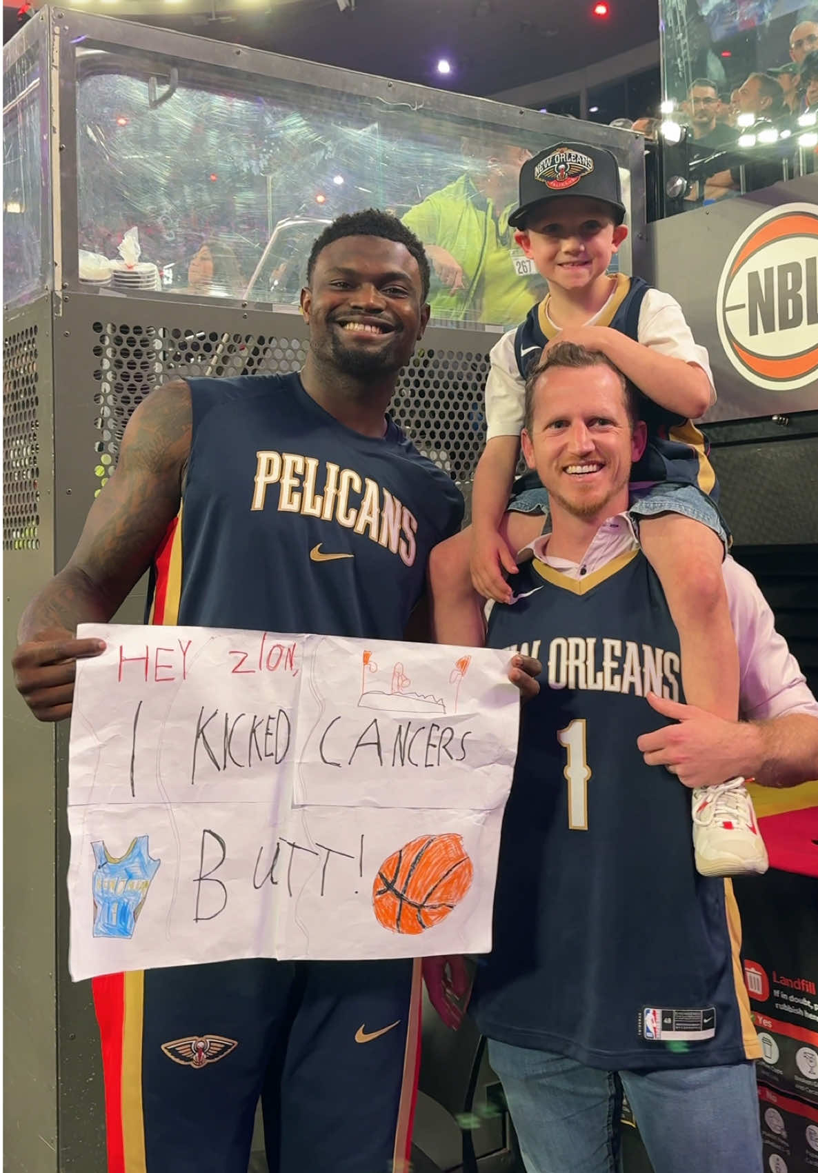 “You’re my hero Theo” 🥹🎗️ @NBL #Love #NBA #zion #basketball 